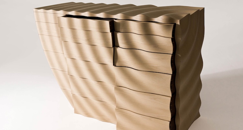 3d veneer chest of drawers