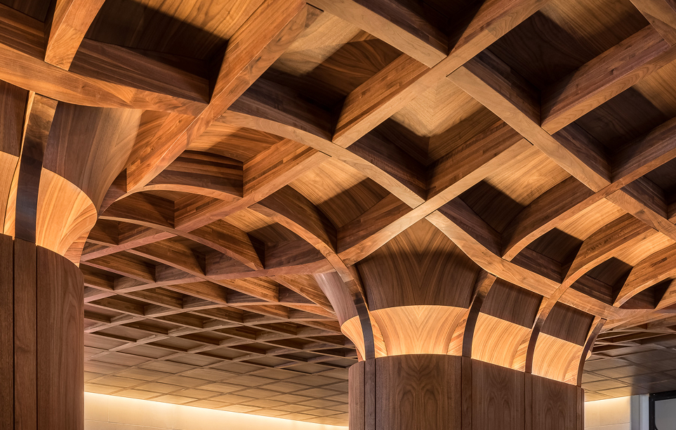 veneer ceiling of car port